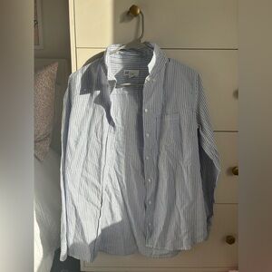 GAP boyfriend fit pinstripe button up